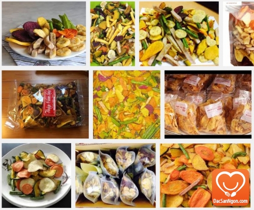 Đặc sản rau củ quả sấy khô Đà Lạt - món quà hấp dẫn khách du lịch