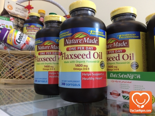 Tinh dầu hạt lanh Nature Made Flaxseed oil 1400 mg Omega 3-6-9